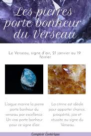 Pierre Porte Bonheur Verseau Verseau Pierre Porte Bonheur