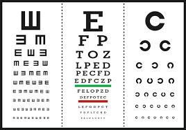 eye test letter poster vectors download free vectors