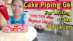 Tipid Tips Atbp Super Easy Cake Piping Gel Recipe Writing Dedication On Our Cakes Facebook