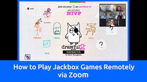 How To Play Jackbox Games Remotely Via Zoom Games Game Start Play