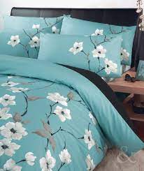 Choose from colors like turquoise, white, coral, teal, and cream. Oriental Floral Duvet Cover Set Luxury Poly Cotton Bedding Bed Quilt Cover Sets Aqua Blue Turquoise T Floral Duvet Cover Blue Bedding Sets Duvet Bedding Sets