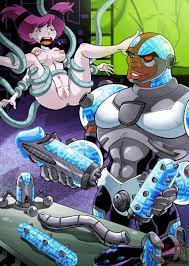 XXX Toon Oops: Cyborg Is Ready to Fuck Jinx