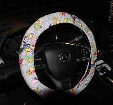 Black And White Steering Wheel Cover Steering Wheel Cover With Beautiful Feathers Black With Etsy Car Accessories For Girls Wheel Cover Car Covers