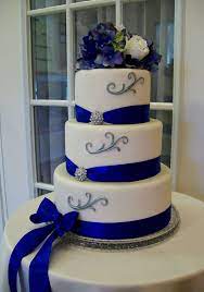 Torte Nuziali Bianche E Blu