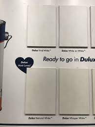 Dulux Vivid White Natural White Ceiling Walls Dulux Whisper White Dulux White Dulux