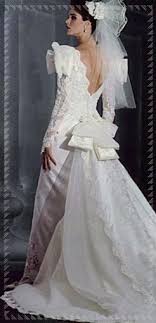 Coda di ca vallo laterale. Abiti Da Sposa Anni 80