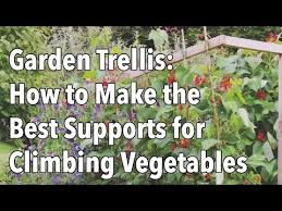 You can build a truly unique garden trellis with some copper pipe. Building Trellises And Supports For Climbing Vegetables The Old Farmer S Almanac