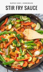 Easy Stir Fry Sauce Recipe Recipe In 2020 Stir Fry Recipes Chicken Pork Stir Fry Recipes Mix Vegetable Recipe