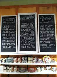 Mystics Mint Let S Chalk About It Chalkboard Menu Chalk Menu Anthropologie Display