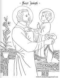 Download st joseph coloring pages and use any clip art,coloring,png graphics in your website, document or presentation. Pin On Saint Crafts For Catholic Kids