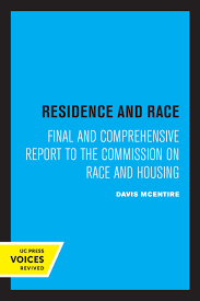Residence and Race by Davis McEntire