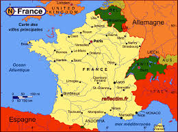 Carte de france avec departement et villes., image. Carte De France Villes Principales Carte De France Ville Carte De France Enseignement Du Francais