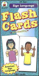 Print about two copies and use the cards as a memory game. Sign Language Flash Cards Carson Dellosa