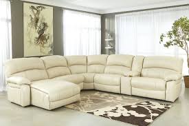 Ashley Furniture Damacio Zero Wall Armless Recliner In Cream White Leather Couch Living Room White Cream Leather Sofa