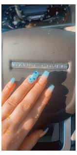 Reasons to get short acrylic nails. Blue Butterfly Nail Design Short Acrylic Nails Square Birthday Shortacrylicnailssqua Short Coffin Nails Designs Blue Acrylic Nails Spring Acrylic Nails