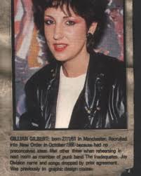 Gillian Appreciation❤️🖤 . "We used to rehearse in this room next door to  Joy Division and we always used to look through the window and laugh at  them. One time we borrowed