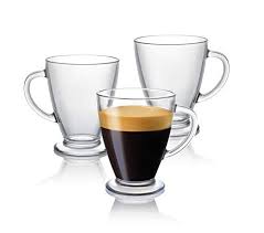 Not available for pickup and same day delivery. Joyjolt Declan Coffee Mug Glass Coffee Mugs Set Of 6 Sale Coffee Mugs Shop Buymorecoffee Com