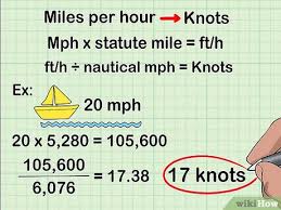 3 Ways To Convert Knots To Miles Per Hour Wikihow