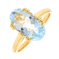 Voir plus d'idées sur le thème bague, aigue marine bague, aigue marine. Bague Aigue Marine 3 Carats En Or Jaune