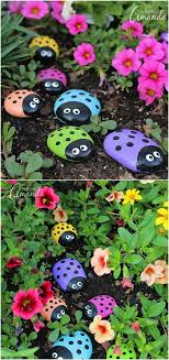 40 Gorgeous Diy Stone Rock And Pebble Crafts To Beautify Your Life With Tutorial Links Garden Crafts Garden Art Outdoor Diy Projects