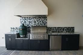 big green egg kitchen modern patio