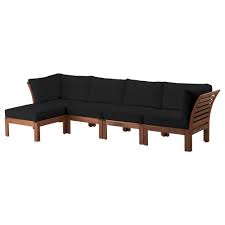 Applaro Kungso 4er Sofa Hocker Aussen Braun Las Schwarz Jetzt Bestellen Unter Https Moebel Ladendirekt De Woh Ikea Outdoor Outdoor Sofa 3 Sitzer Sofa