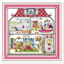 Our counted cross stitch patterns are printed in black ink on white paper. 11ct Print Fabric Joyautum Two Little Polar Bears Home Decoration Painting Chinese Counted Cross Stitch Pattern Diy Fabric 11ct 14ct Printed On Canvas Embroidery Mimbarschool Com Ng