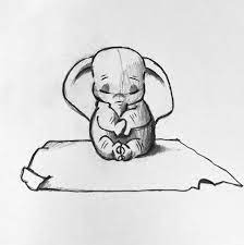 Rough Sketch Of Dumbo 3 Monkey Drawing Drawings Animal Drawings