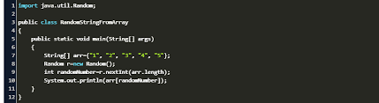 How To Select A Random Element From An Array In Java Code Example