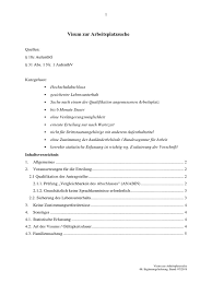 Visum Zur Arbeitsplatzsuche