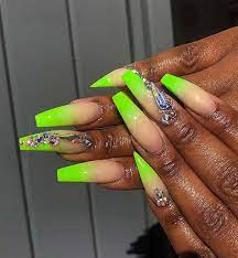 Polish color:hot pink lime green orange turquoise yellow. 43 Neon Green Nails To Inspire Your Summer Manicure Page 2 Of 4 Stayglam