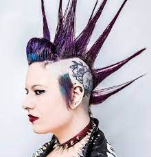 Punkabilly Punk Mohawk Punk Hair Roll Hairstyle