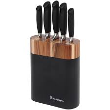 Discover kitchen knife sets on amazon.com at a great price. Stanley Rogers 6 Piece New Black Oval Knife Block Set Reviews Temple Webster