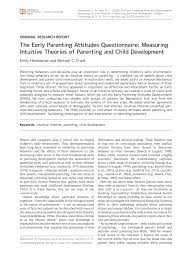 Are you ready to spend all your money on d. Pdf The Early Parenting Attitudes Questionnaire Measuring Intuitive Theories Of Parenting And Child Development