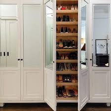 Here are a few tips to a place to organize and store all your shoes, making life on the go a little easier. Mirrored Shoe Cabinets Design Ideas
