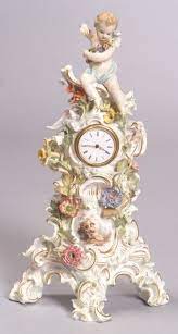 Meissen Porcelain Figural Clock Case Sale Number 2313 Lot Number 144 Skinner Auctioneers Clock Antique Clocks Vintage Clock