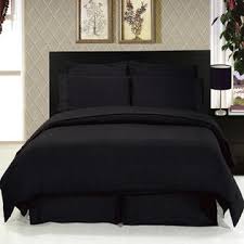 Looks just like in the picture. Golinens Luxury Solid Black Down Alternative Bed In A Bag Set Comforter 2 Sheets Duvet Cove 2 Pillowcases And 2 Shams Black