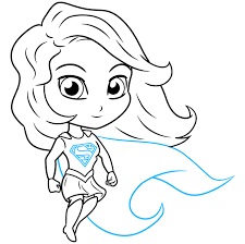 Step by step drawing tutorial on how to draw chibi supergirl. How To Draw A Chibi Supergirl Really Easy Drawing Tutorial
