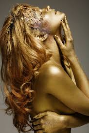 017g Golden Body Decoration Unknown Source At Time Of Upload Beauty Face And Body Body Painting