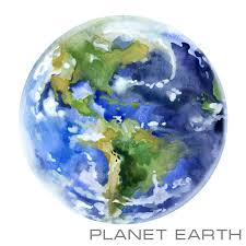 Planet Earth Earth Watercolor Background Planet Earth Watercolor Illustration Affiliate Earth Pla Earth Art Drawing Earth Drawings Galaxy Art Painting