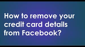 We did not find results for: How To Remove Your Credit Card Details From Facebook Youtube