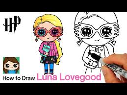 These free harry potter coloring pages include everyone's favorite characters, from hermione granger to luna lovegood. How To Draw Luna Lovegood Harry Potter Myhobbyclass Com Learn Drawing Painting And Have Fun With Art And Craft