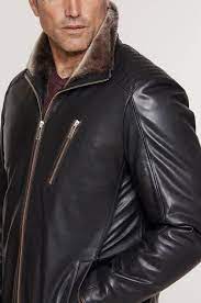 Leo Italian Lambskin Leather Jacket With Shearling Lining Leather Jacket Lambskin Leather Lambskin Leather Jacket
