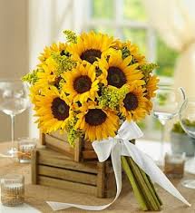 Get stunning wedding invites to gather guests in style! Country Wedding All Sunflower Bouquet In Hollywood Fl The Flower Choice