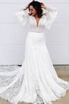 Hippie Flower Child Wedding Dresses
