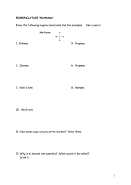 They form the cells of an organism and. A Level Organic Chemistry Naming Molecules Worksheet Inc Answers Teaching Resources