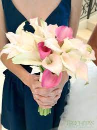 White Calla Lily Bouquet With A Touch Of Pink White Calla Lily Bouquet Calla Lily Bouquet Flower Delivery