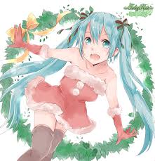 Resultado de imagen para imagenes navideñas de miku hatsune kawaii