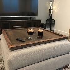 4.5 out of 5 stars with 30 ratings. Wood Ottoman Tray Oversized Ottoman Coffee Table Large Etsy In 2021 Ottoman Coffee Table Decor Ottoman Decor Diy Ottoman Coffee Table