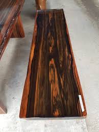 Macassar Ebony Slabs Macassar Wood Slab Table Coffee Table Etsy Wood Slab Table Wood Slab Wood Dining Table Rustic